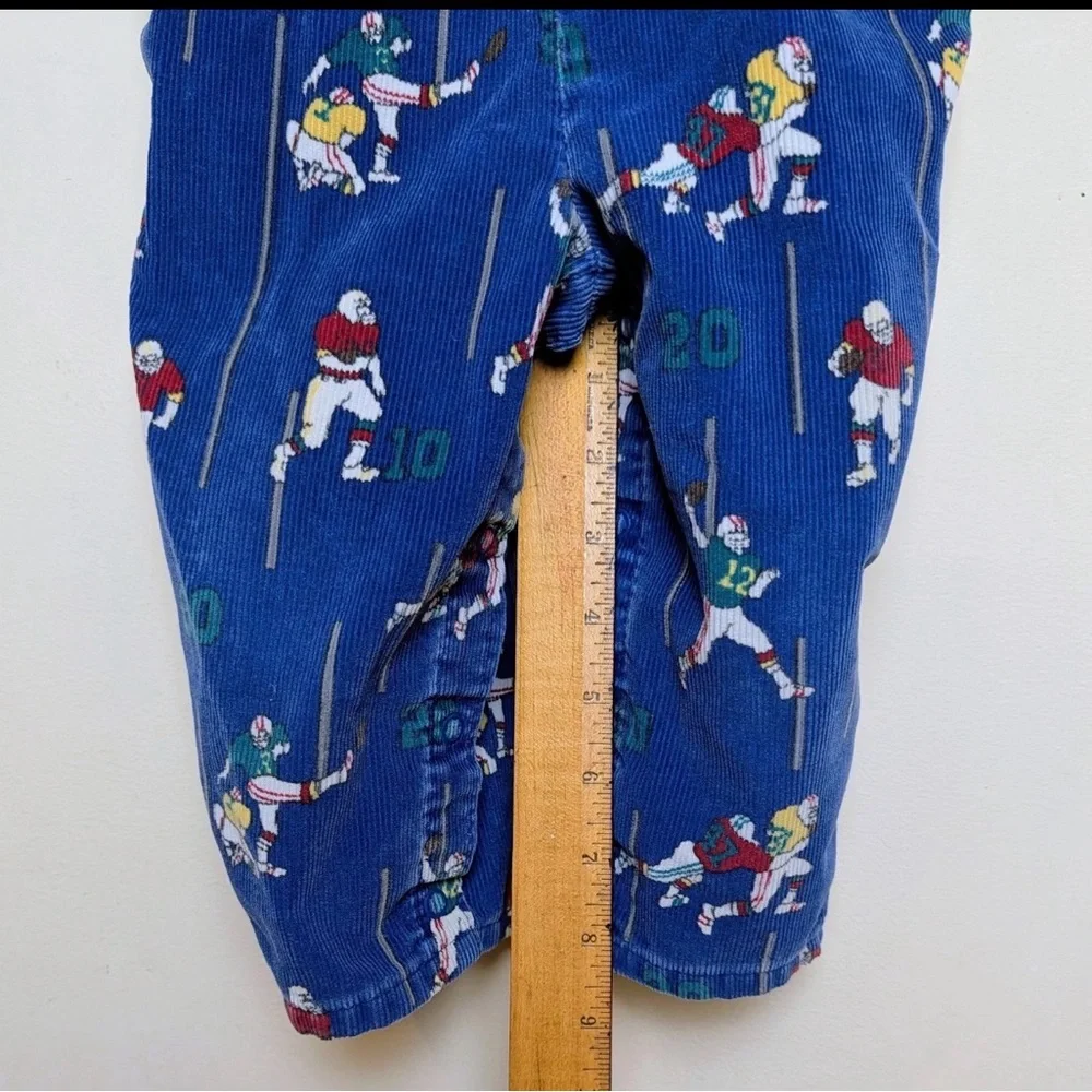 Vintage‎ OshKosh B'gosh Corduroy Overalls with Football Print